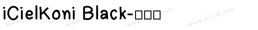 iCielKoni Black字体转换